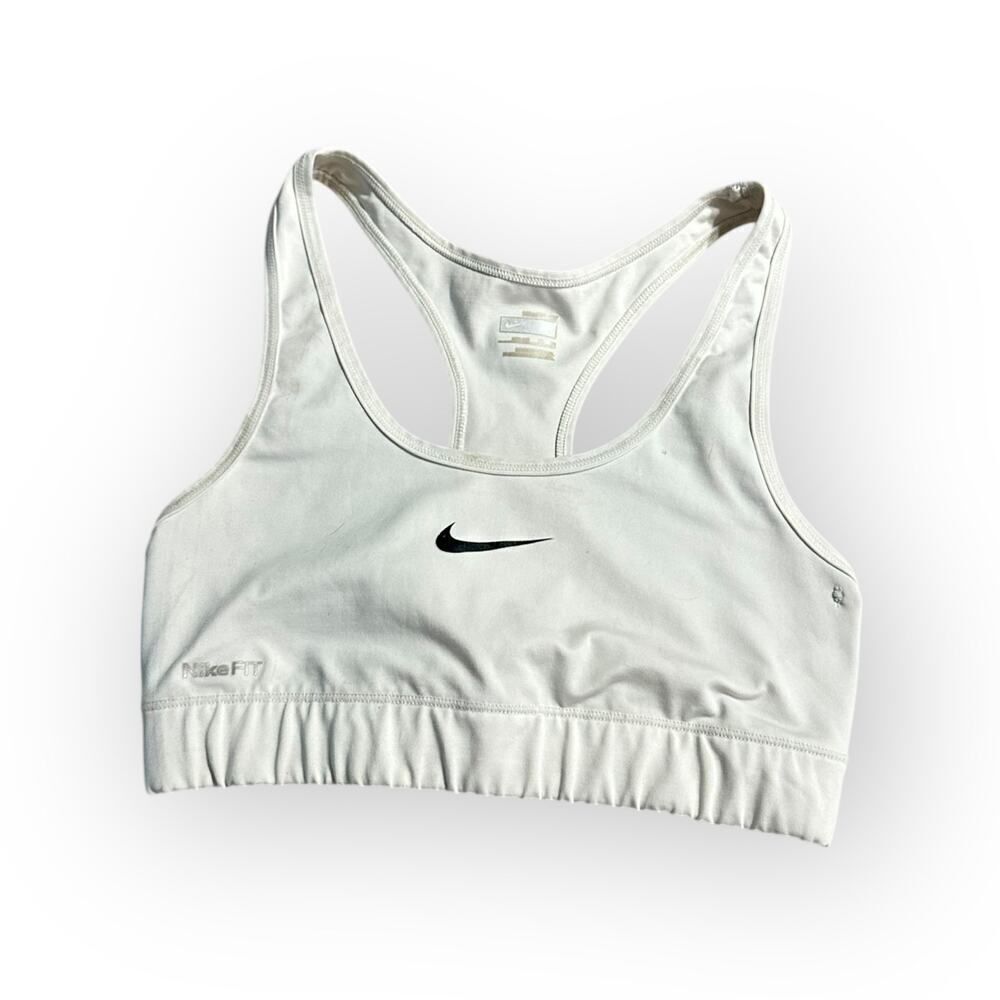 Nike Sports Bra Women's Medium White Racerback